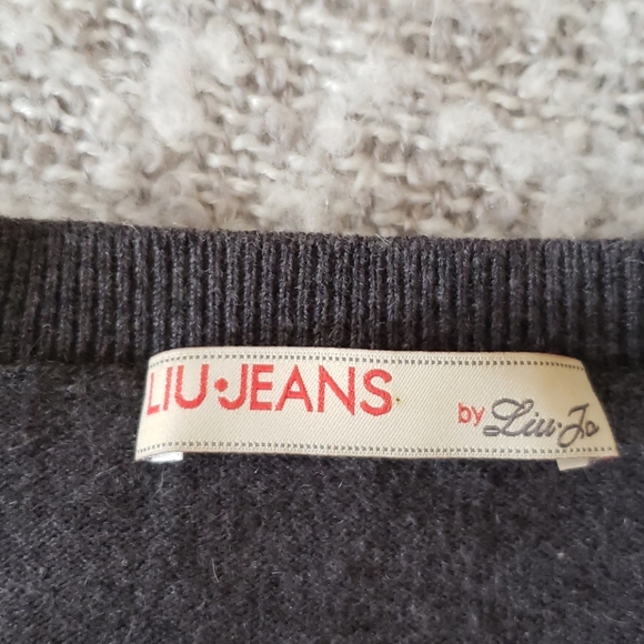 🌲LIU●JEANS by LiuJo wool grey sweater - Picture 5 of 8